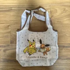【新品未使用】ポケモン エコバッグ ピカチュウ＆イーブイ 読売新聞
