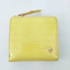 イエロー 未使用品 パトリックコックス 折り財布 エナメル