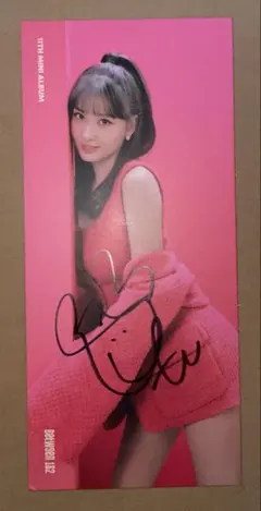 TWICE モモ ナヨン ダヒョン　チェヨン　ジヒョ　直筆　サイン