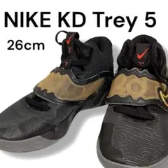 NIKE KD Trey 5 EP 26cm ブラック×ゴールド 中古美品