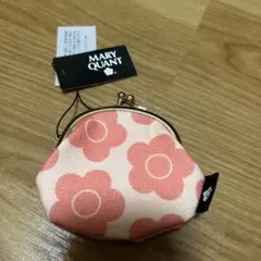 MARY QUANT 花柄 がま口　コインケース ピンク