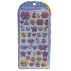 【正規品】新作　コットンパフィー スティッチ ディズニー　ボンボンドロップシール
