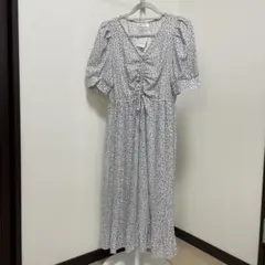 hudson honey花柄ロングワンピース