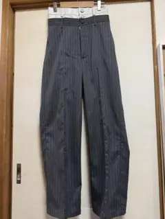 【美品】jouetieジュエテイストライプレイヤードスタイルスラックスパンツM