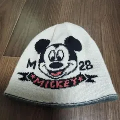 ミッキーマウス ニット帽 49 50 51 52 53cm ベビー リバーシブル