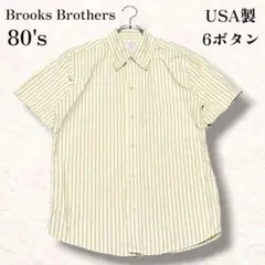 80's BROOKS BROTHERS 6ボタン ボタンダウンシャツ USA製 - メルカリ