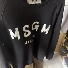 MSGM スウェット トレーナー ブラック ロゴ