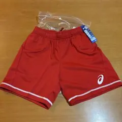 ASICS バレーボールパンツ レッド 140 新品未使用