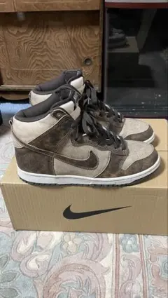 ぱ*と様 Nike Dunk High ブラウン/ベージュ