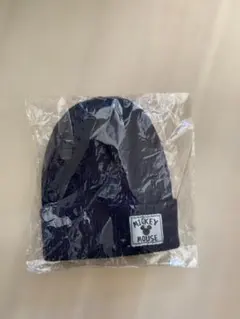 ミッキーマウス ニット帽 ネイビー　キッズ　子供用　冬　帽子　ニット　ディズニー