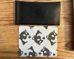 zoff メガネケース、メガネ拭きセット