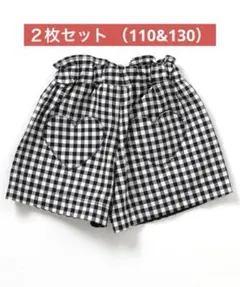 新品　アプレレクール　ハートポケット　きゅんショートパンツ　チェック　ショーパン