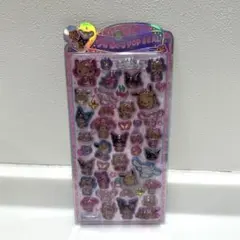 正規品　サンリオ うるちゅるポップシール　日焼けキティ　ボンボンドロップシール