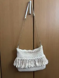 ユナイテッドアローズ　BEAUTY & YOUTH フリンジ付きショルダーバッグ