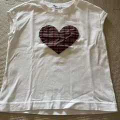 ファミリア familiar ハート型チェックTシャツ 110 - メルカリ