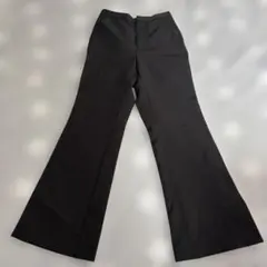 GU ジーユー　レディース　BLACK フレアパンツ ウエストゴム入り　Mサイズ