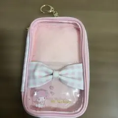 My Melody ポーチ ピンクチェック