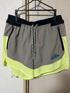 ☆Nike Trailナイキトレイル ショートパンツ M グレー/イエロー☆