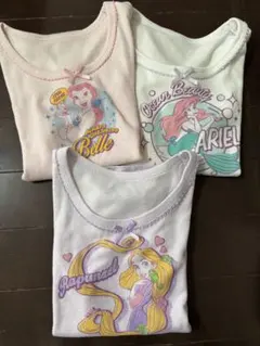 半袖肌着　ディズニープリンセス　3枚セット　110センチ