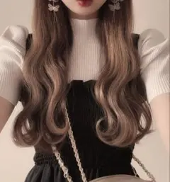 【GRL】レディースパワーショルダーリブニットトップス　半袖