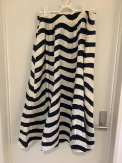 marimekko UNIQLOコラボ　ストライプ フレアスカート