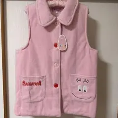 BARBAPAPA ピンク フリースベスト Mサイズ