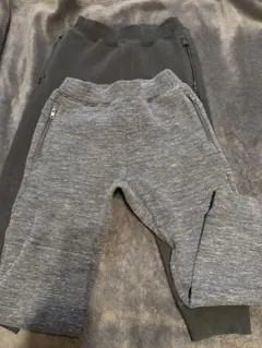 ユニクロ ドライスウェットパンツ110サイズ 2色セット (グレー・黒)