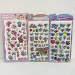 【在庫処分セール♪】エンジェルブルー カービィ 立体シール 3枚セット 海外製品