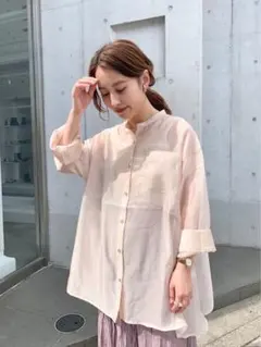 カスタネ　透けフィラメントBIGシャツのサムネイル