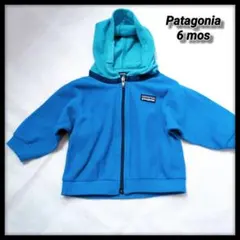 patagonia パタゴニア ベビー フリース パーカー ブルー 6mosのサムネイル