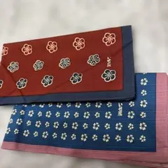 いせ辰 ハンカチ 2枚セット 梅柄 桜柄