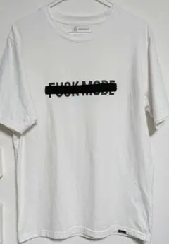 Johnbull ホワイト Tシャツ 「FUCK MODE」Mサイズのサムネイル