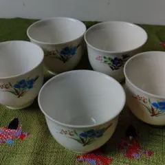 昭和レトロ 湯飲み ５客セット