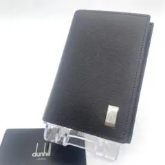 【新品同様】 ダンヒル カードケース ロゴプレート レザー 保護フィルム付き