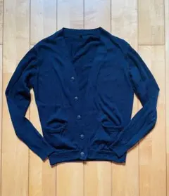 無印良品　ウールカーディガン　ネイビー　Sサイズ