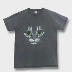 は】90’s ビンテージ 古着 キャット CAT 猫 プリントTシャツ アニマルのサムネイル