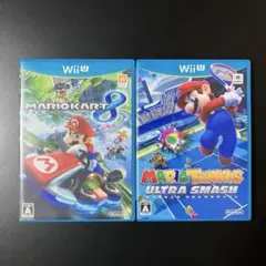 WiiU マリオカート8&マリオテニスウルトラスマッシュ ②個セット