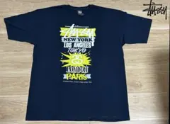 Stüssy グラフィックプリント Tシャツ ネイビー
