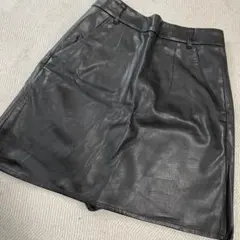 Heather レザースカート