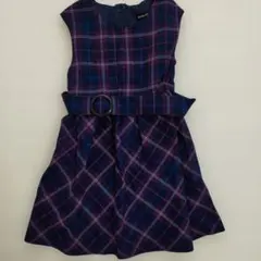 BeBe チェック柄 ワンピース 100