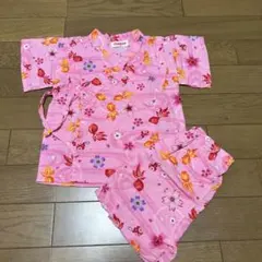 金魚柄ピンク甚平 90