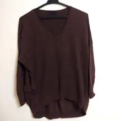 アパートバイローリーズ 七分袖 ニット ブラウン