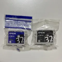 EPSON　インクカートリッジ ICBK32 ブラック　2個セット
