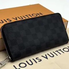 LOUIS VUITTON ダミエ アンフィニ 長財布 ブラック - メルカリ