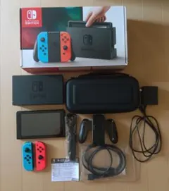 Nintendo Switch 本体 ネオンブルー ネオンレッド おまけ付き - メルカリ