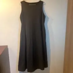 ユニクロ　エアリズムXXL黒 ノースリーブ ロングワンピース未使用美品