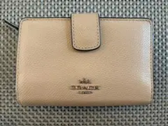 COACH ベージュ 二つ折り財布