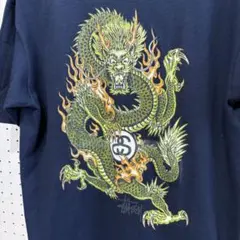 USA 名作 STUSSY 90s オールドステューシー 龍 ドラゴン Tシャツ