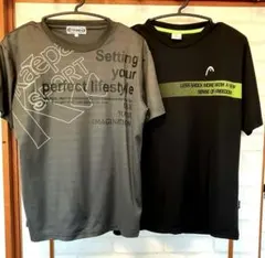 お得！2枚で！Kappa ＆　HEADスポーツウェア 2点セット L