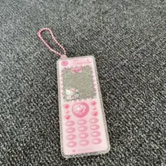 キティ　なつかしガラケーキーホルダー　ジュエル